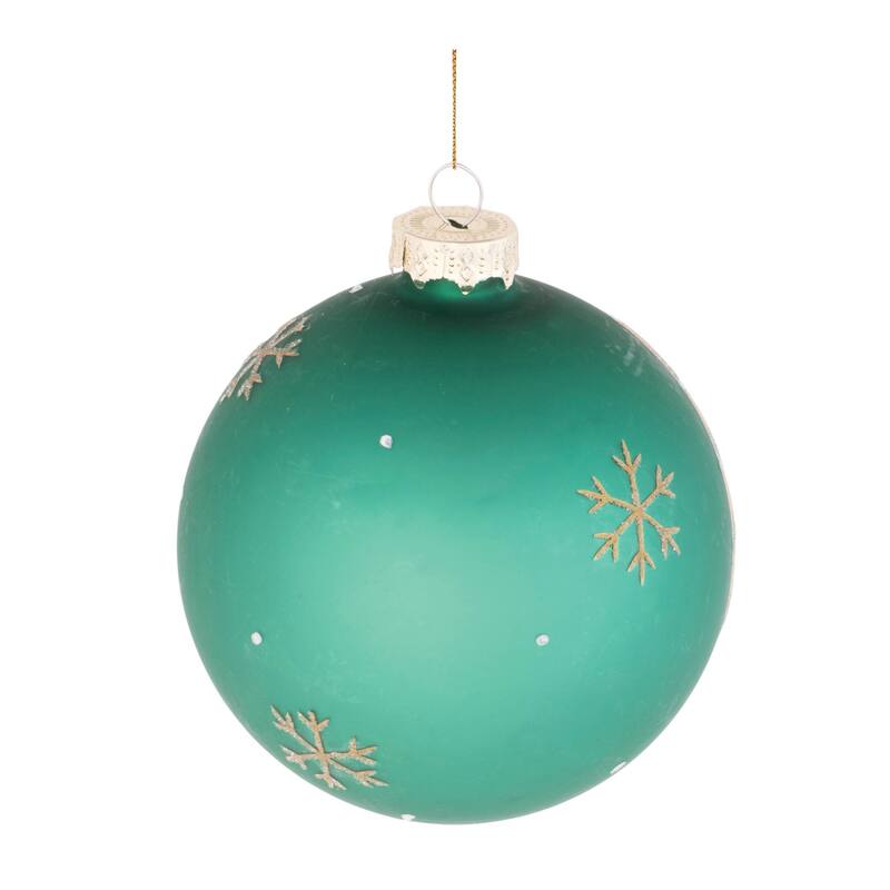Beaded Pine Tree Ball Ornament (Set of 6) - N/A