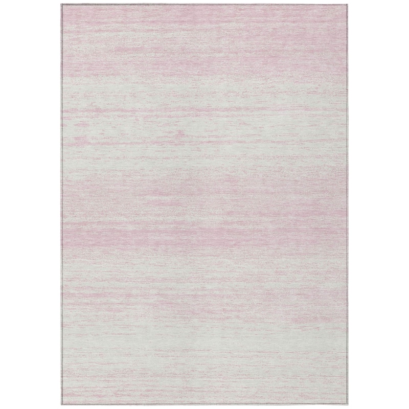 Machine Washable Indoor/ Outdoor Chantille Ombre Stripes Rug