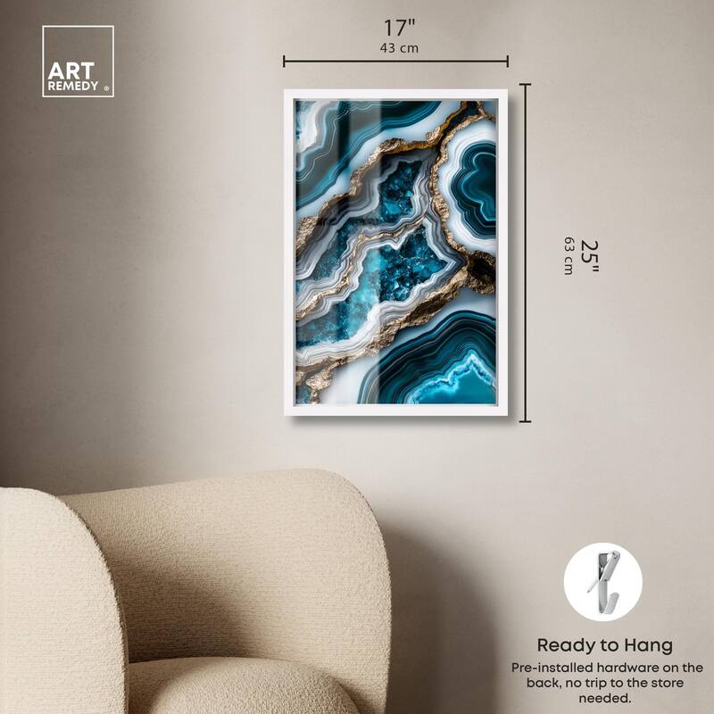 Teal Tides Treasure II Shadowbox by Art Remedy