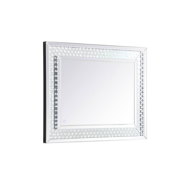 River LED Crystal Mirror - Clear