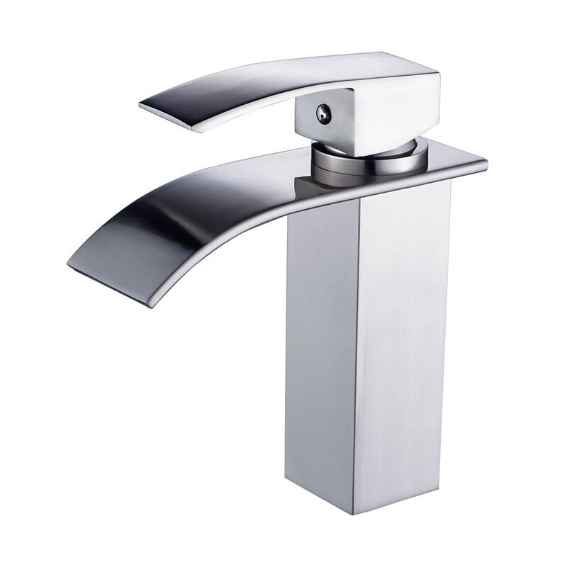 Waterfall Bathroom Faucet Single Lever One Hole Lavatory Sink Faucet