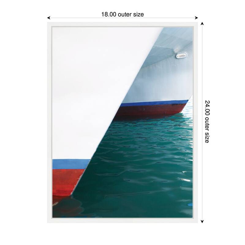 Kate and Laurel Sailing Across Costal Waters by Alicia Abla Framed Canvas Wall Art Print