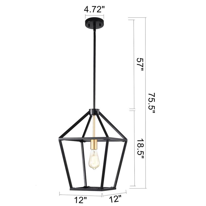 Dannies 1 Light Kitchen Island Lantern Pendant Light