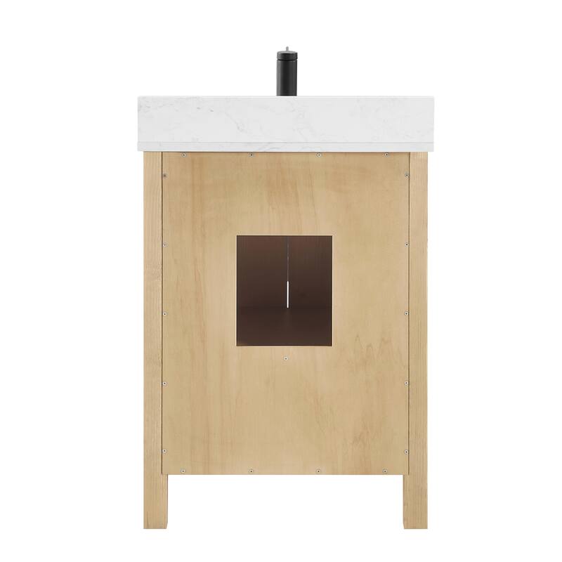 Shannon Bath Vanity with Composite Stone Countertop and Mirror