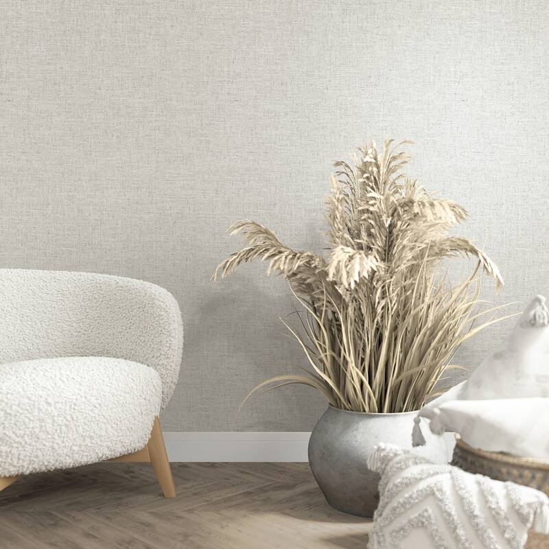 Galerie Wallcoverings Woods and Wicker Collection Simple Plain Texture Matte Finish Vinyl on Non-woven Wallpaper Roll