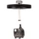 preview thumbnail 12 of 10, Alpine Corporation 550-GPH Pump 48-LED Light Floating Spray Fountain, Black