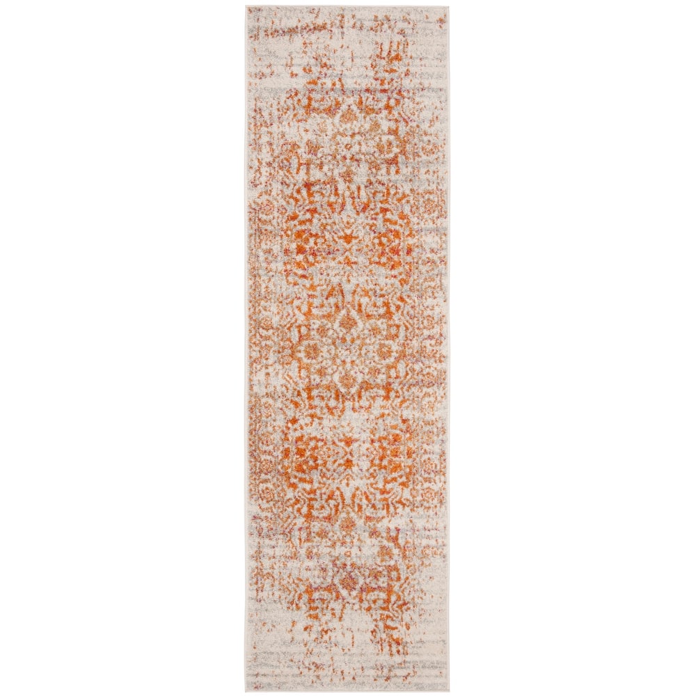 SAFAVIEH Madison Delois Medallion Rustic Farmhouse Distressed Rug