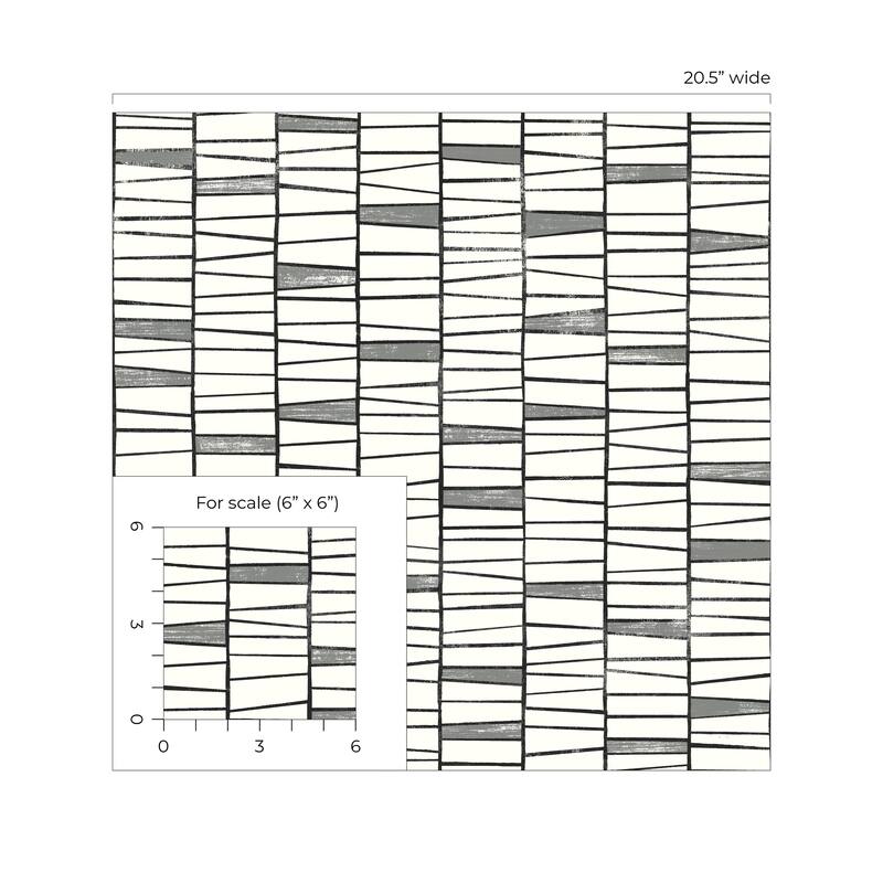 Stacy Garcia Home Organic Stripe Peel and Stick Wallpaper