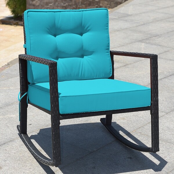 Rattan store glider chair