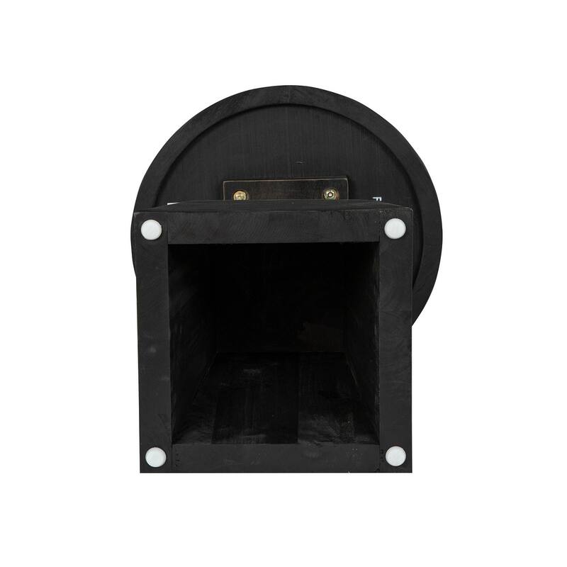 Magnussen Home Lindon Coffee Bean Round Pedestal Accent End Table - 18''W x 18''D x 26''H