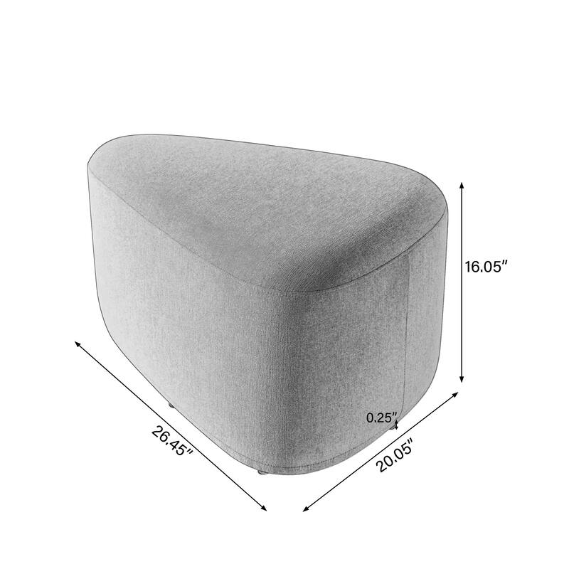 Oversized Triangle Cocktail Ottoman (Set of 2)