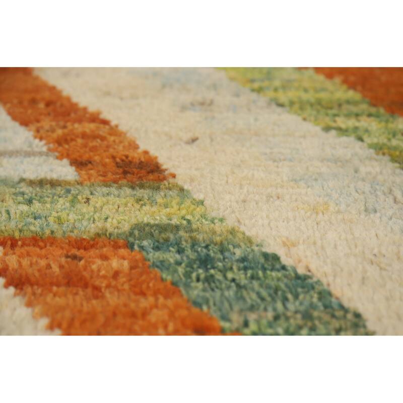 Moroccan Oriental Rug Hand-Knotted Bedroom Wool Carpet - 8'5" x 9'10"
