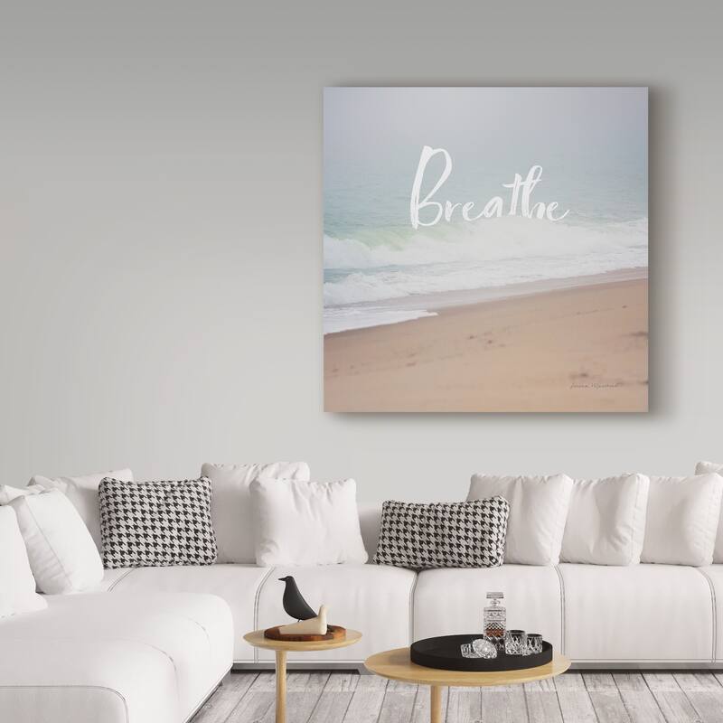 Laura Marshall 'Serene Sea I' Canvas Art