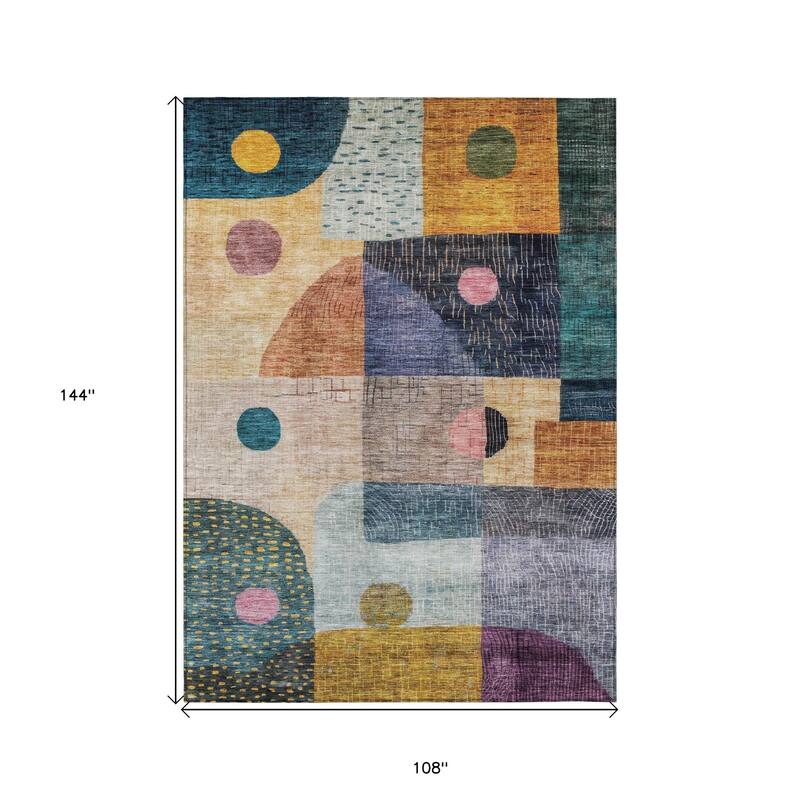 HomeRoots Geometric Transitional Rectangle Outdoor Rug