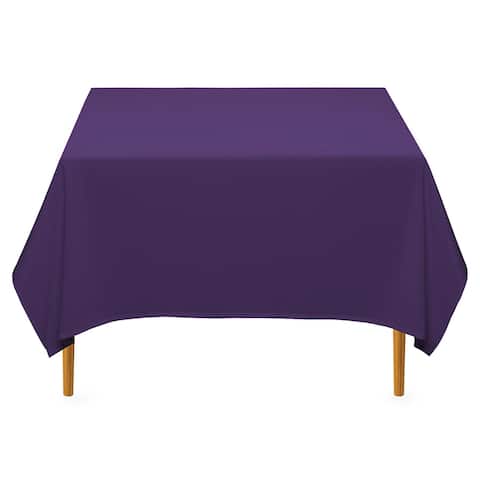 70 x 70" Square Premium Tablecloth - Purple by Lann's Linens