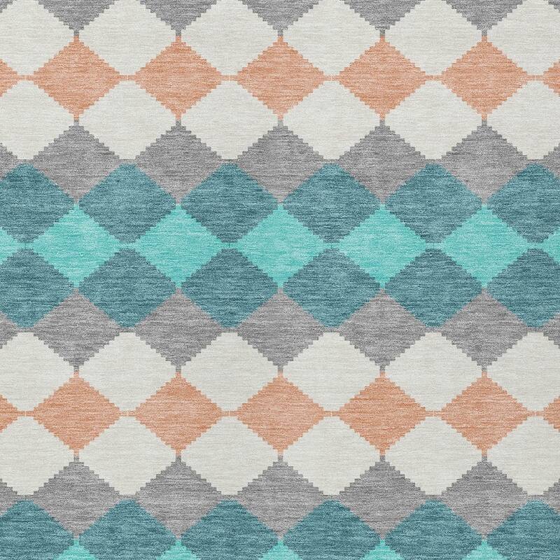 HomeRoots Geometric Transitional Rectangle Outdoor Rug