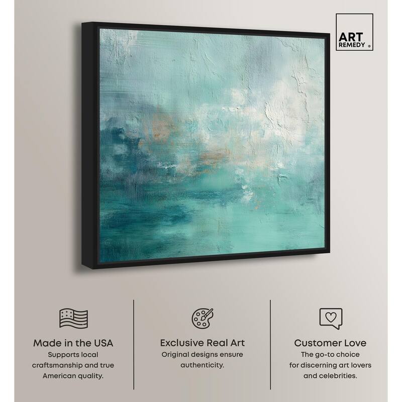 Green Blue I Canvas by Art Remedy