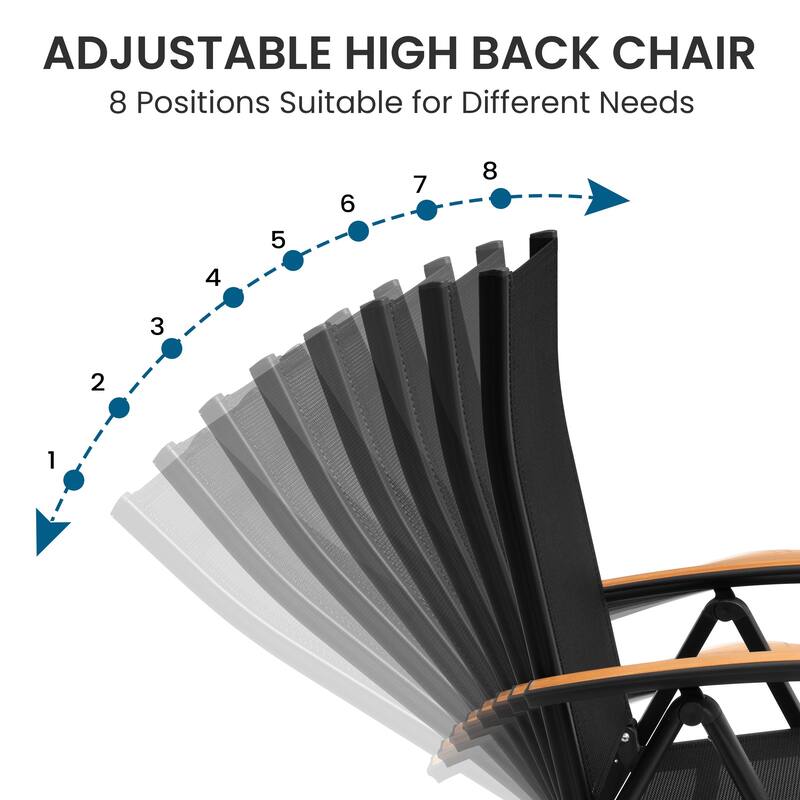 5/7/9/11-Piece Outdoor Patio Dining Set All-Weather Luxury Aluminum Extendable Table and Foldable Chairs w/ Adjustable Backrest