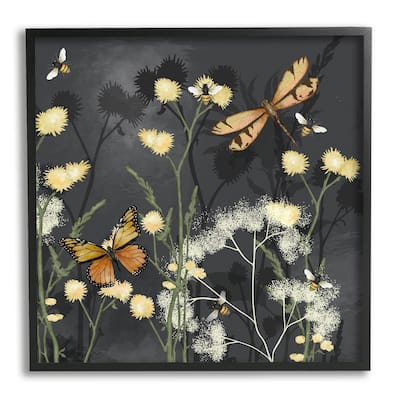 Stupell Herbs & Insects on Framed Giclee Art Design by Jade Reynolds