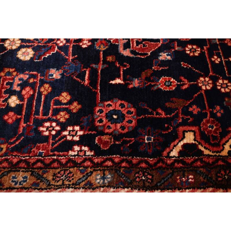 ECARPETGALLERY Hand-knotted Anatolian Vintage Dark Navy Wool Rug - 5'9 x 9'0