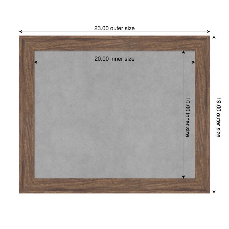 Amanti Art Pia Medium Brown Narrow Framed - 23 x 19 in