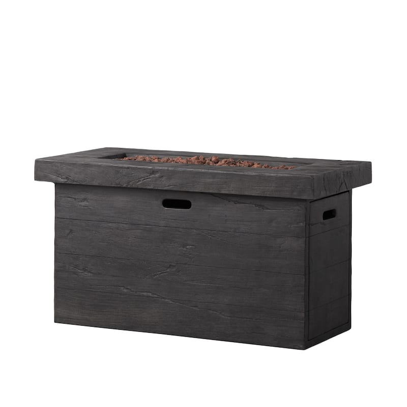 Custer Outdoor 50,000 BTU Lightweight Concrete Fire Pit Table by Christopher Knight Home