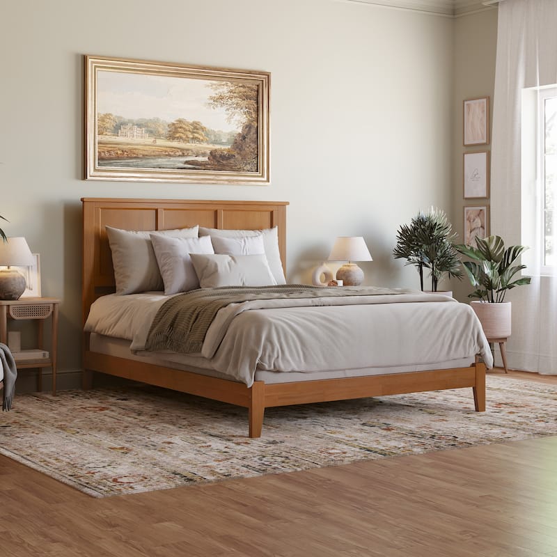 AFI Madison Foundation Bed Frame - Light Toffee - Queen