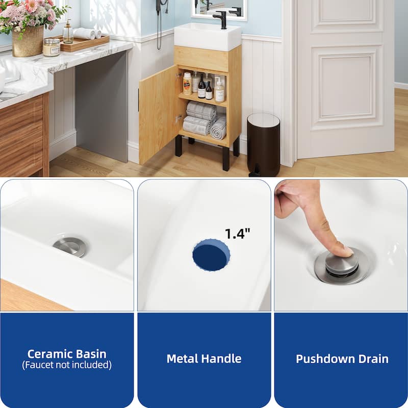 Moasis Bathroom Vanity with Sink Combo Bathroom Cabinet