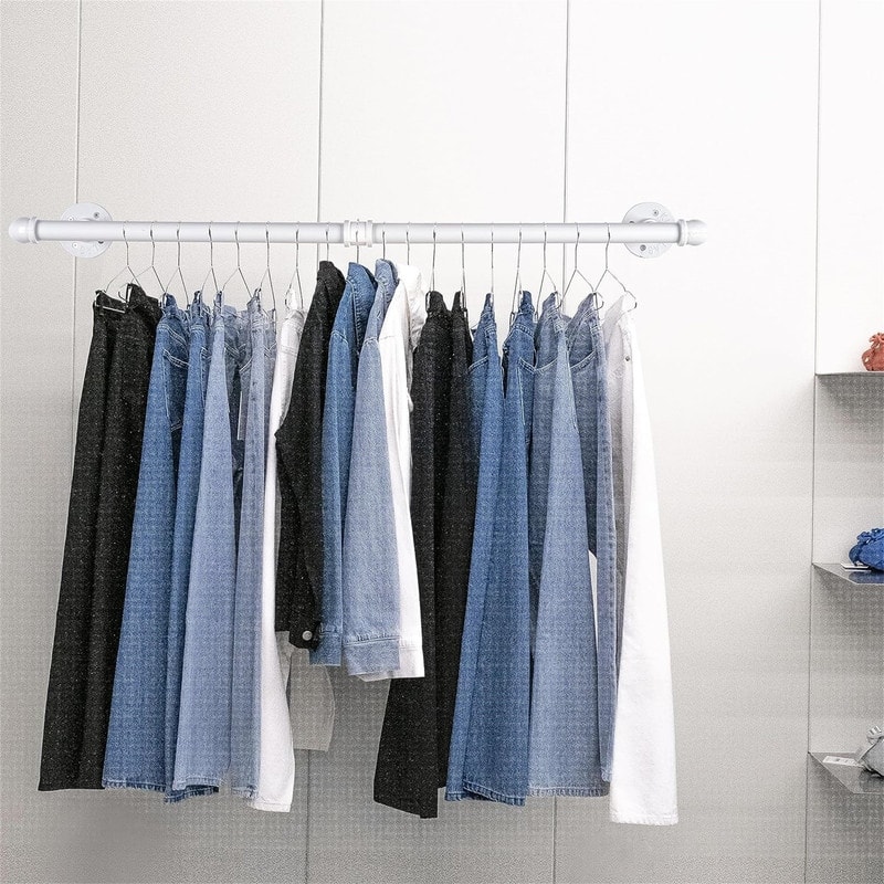 2 Pack Clothes Rack Gold Wall Mounted - 17.48 x 5.59 x 3.78