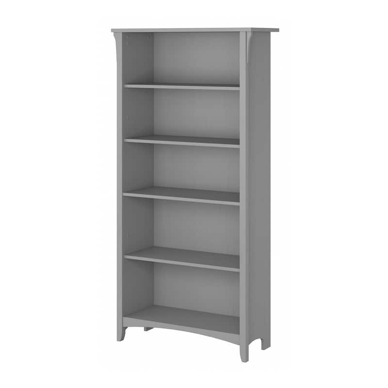 Bush Furniture Salinas Tall 5 Shelf Bookcase with Adjustable Shelves
