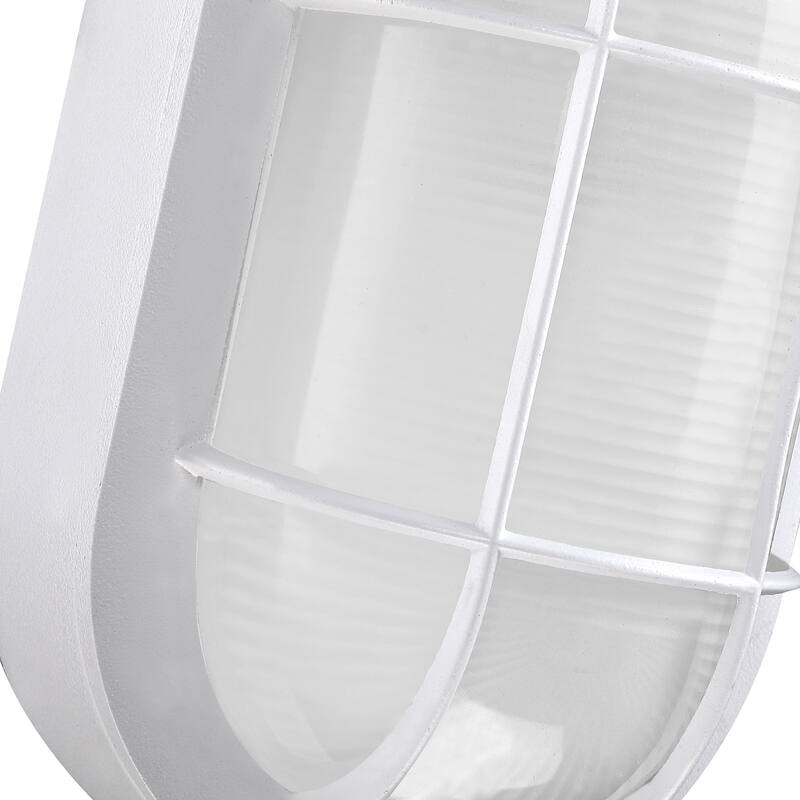 Outdoor Light Fixture Wall Mount with Ellipse Frosted Glass Shade,1*E26 or LED