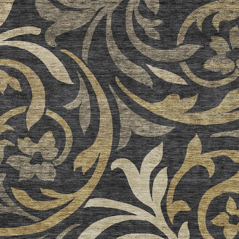 HomeRoots Floral Transitional Rectangle Outdoor Rug