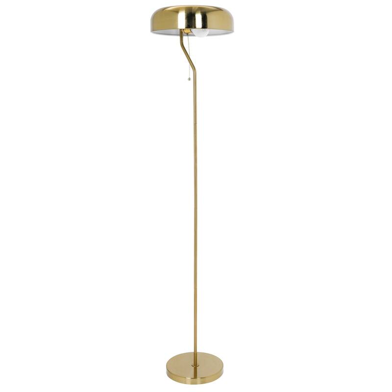 Tall Corner Floor Lamp for Living Room, Bedroom & Office Space Illumination, Spectra Floor Lamp-Gold outer
