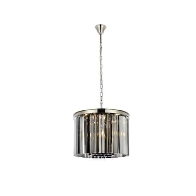 Royce Edge 6-Light Polished Nickel Pendant