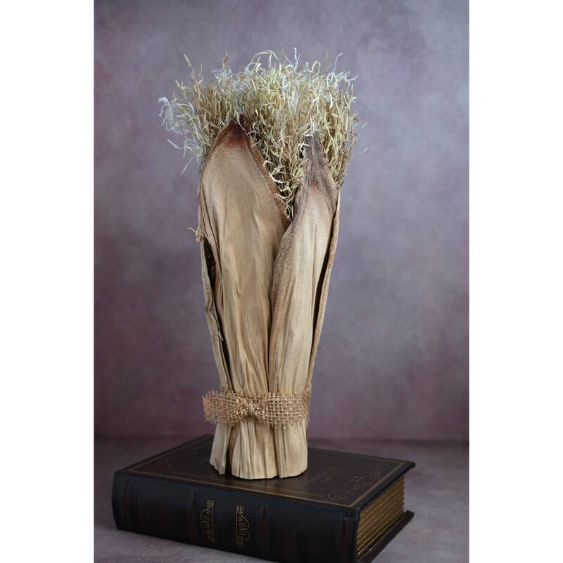 Dried Flowers Bunch Artificial Plant - 27.5" - Brown