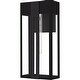 preview thumbnail 1 of 5, Boswell 1-Light Matte Black Outdoor Wall Lantern