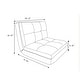 preview thumbnail 39 of 61, Loungie Microsuede 5-position Convertible Flip Chair/ Sleeper