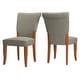preview thumbnail 2 of 6, Andorra Sage Velvet Upholstered Dining Chair (Set of 2) by iNSPIRE Q Classic