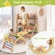 preview thumbnail 8 of 25, Foldable Pikler Triangle Set Toddler Wood Montessori Climbing Toys
