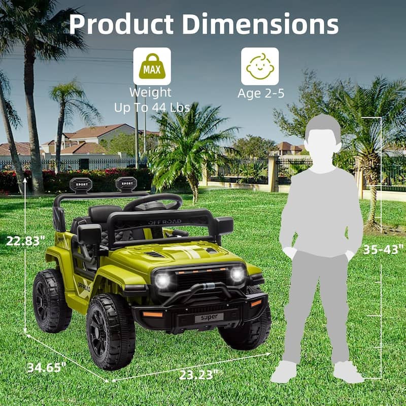 12V Ride On Truck Car