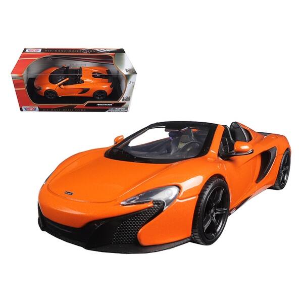 Shop Mclaren 650s Spider Orange 1 24 Diecast Model Car By Motormax