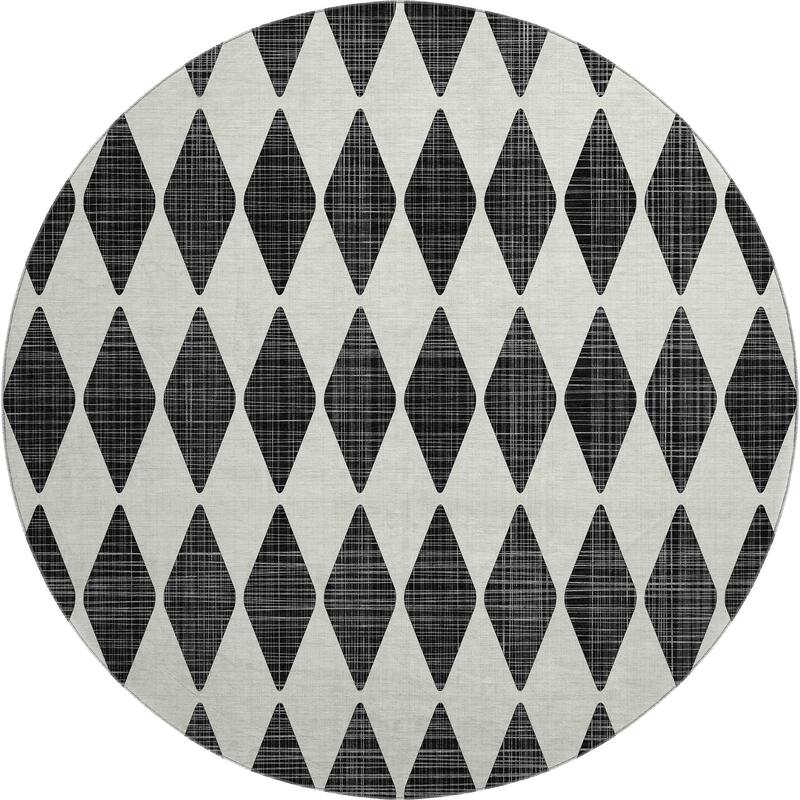 Premium Washable Super Soft Modern Diamond Mayfield Rug