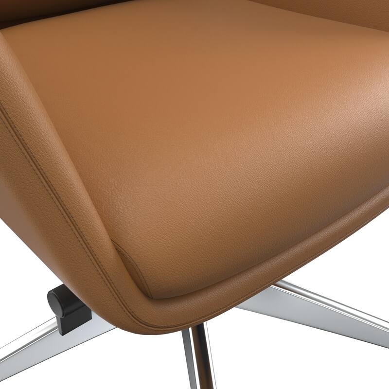 Summit High-Back Leather Office Chair with Swivel and Tilt