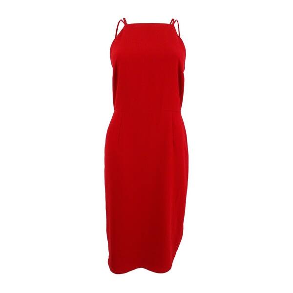 Shop Adelyn Rae Women S Spaghetti Strap Midi Dress M Red Red