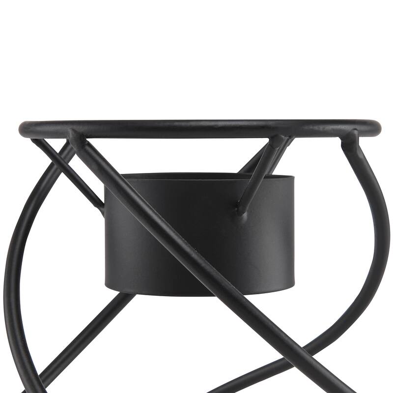 Alpine Corporation 8" Tall Indoor/Outdoor Spiraling Metal Gazing Globe Display Stand