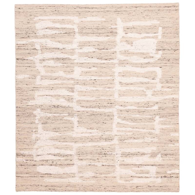 ECARPETGALLERY Hand-knotted Looma Beige, Cream Wool Rug - 8'2 x 10'1