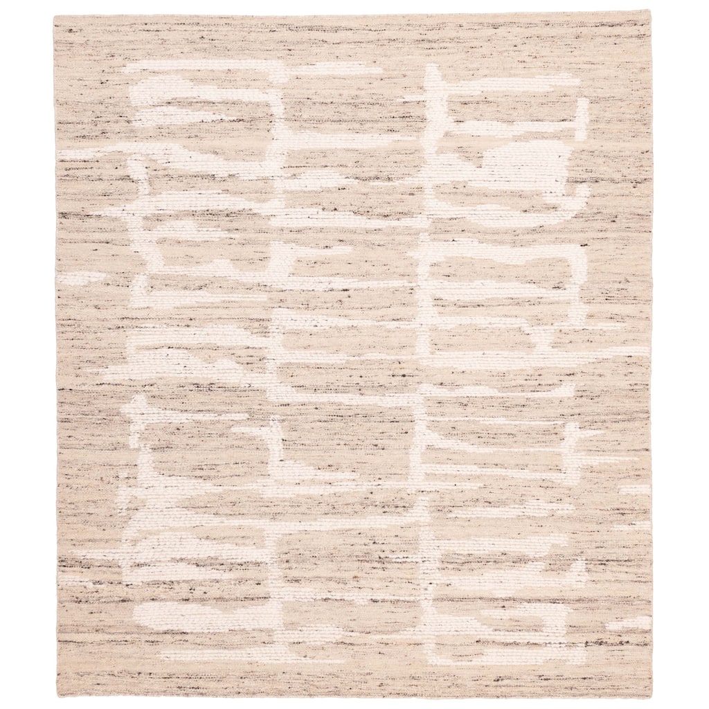 ECARPETGALLERY Hand-knotted Looma Beige, Cream Wool Rug - 8'2 x 10'1