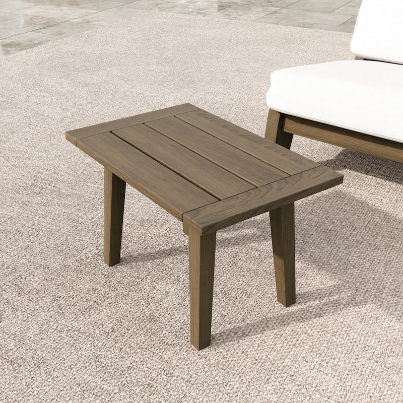 Sectional Wood Furniture 2 Seat Armless Patio Sofa