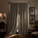 preview thumbnail 10 of 18, Martha Stewart Lucca Velvet Blackout Back Tab Curtains - Panel Pair or Valance