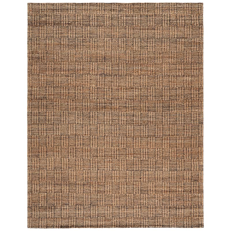 SAFAVIEH Handmade Natural Fiber Haidi Jute Rug - 8' x 10' - Natural/Black